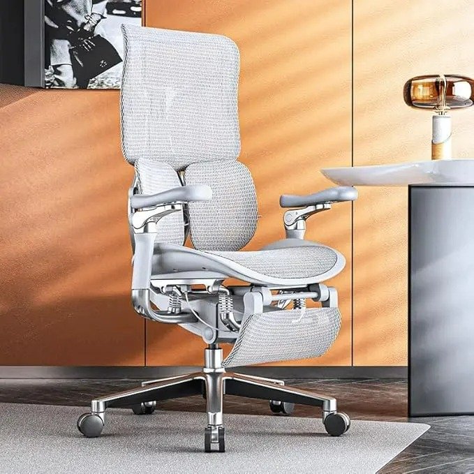 imgi_5_1755005132-1 Ergonomisk kontorsstol i premiumklass med fotstöd - Bild 1